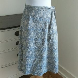 J. Crew boho chic wrap skirt or bathing suit cover